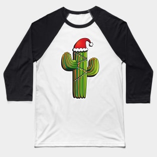 Christmas Cactus Baseball T-Shirt